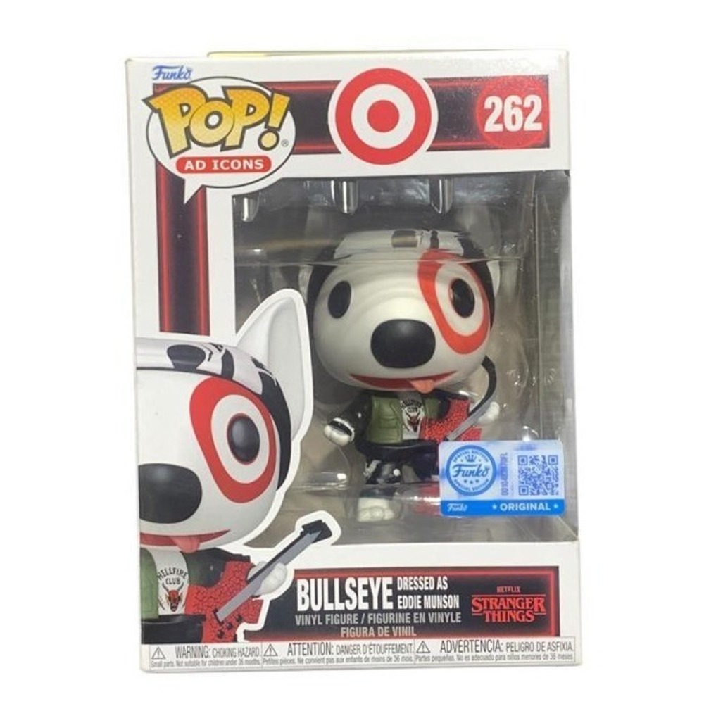 Funko Pop Ad Icons Bullseye Dressed‎ as Eddie Munson Stranger Things Target 262